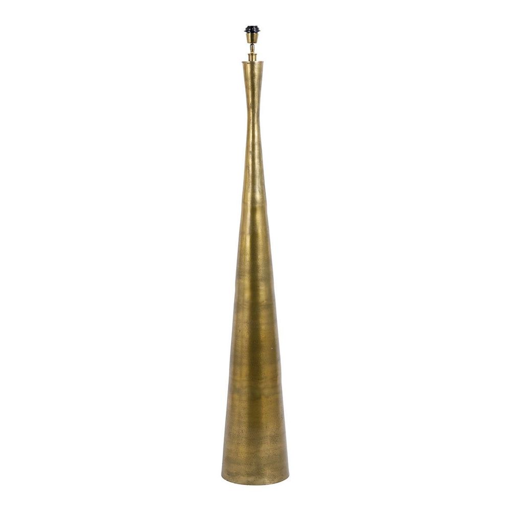 Floor lamps - MALIA floor lamp base in antique brass finish - ø 25 x 156.5 cm - BLANC D'IVOIRE