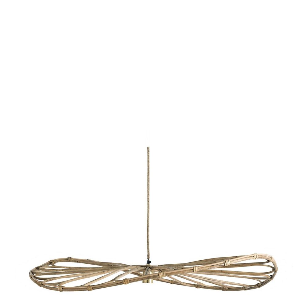 Hanging lights - SALOME rattan pendant light - Small model - ? 80cm - BLANC D'IVOIRE