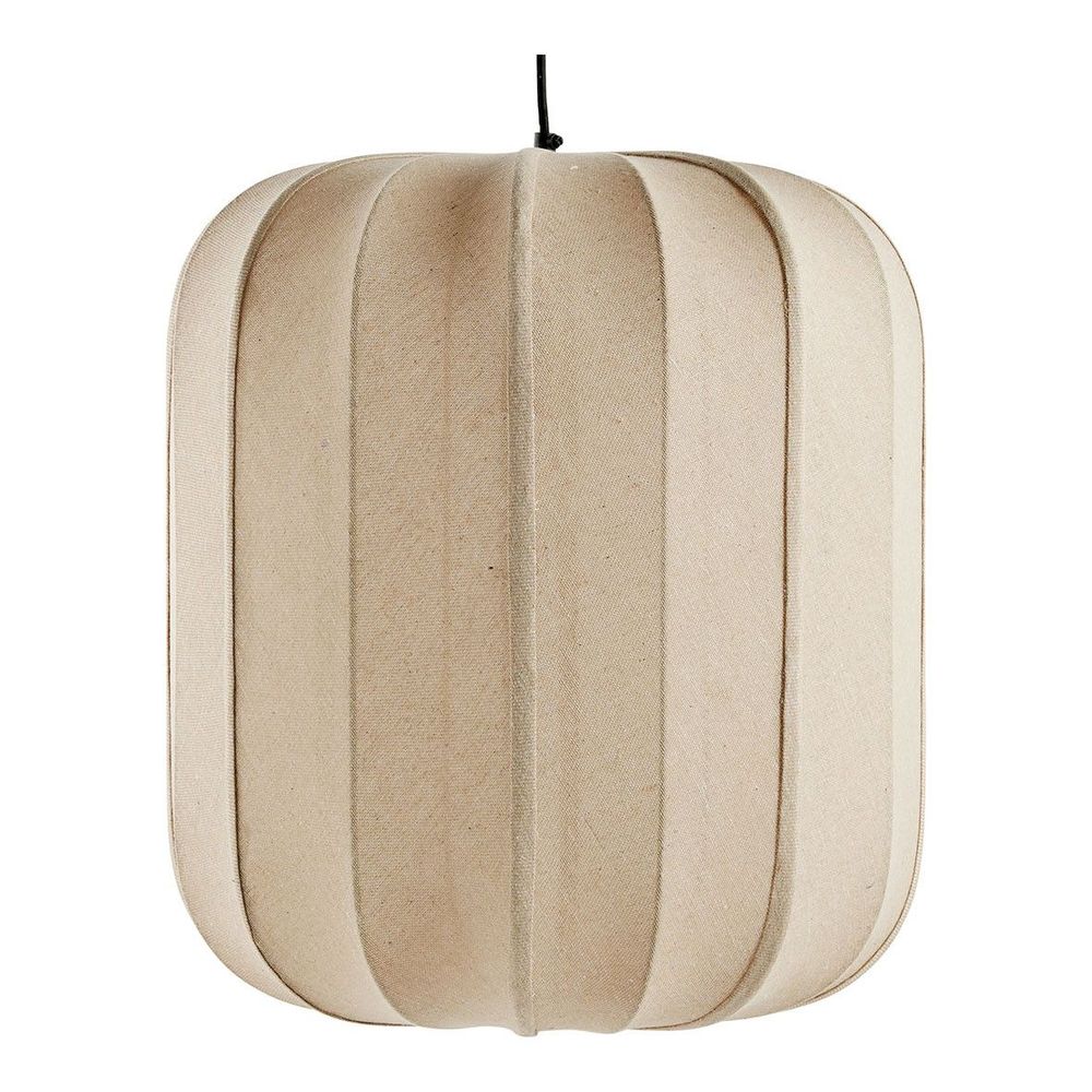 Hanging lights - CALYPSO suspension in jute canvas - ø 45 cm - BLANC D'IVOIRE