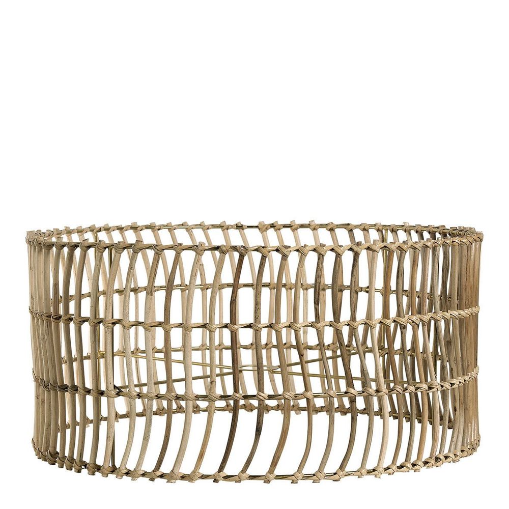 Abat-jours - Abat-jour ROMANE en rotin - ? 60 cm - BLANC D'IVOIRE