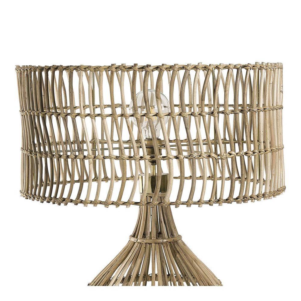 Abat-jours - Abat-jour ROMANE en rotin - ? 60 cm - BLANC D'IVOIRE
