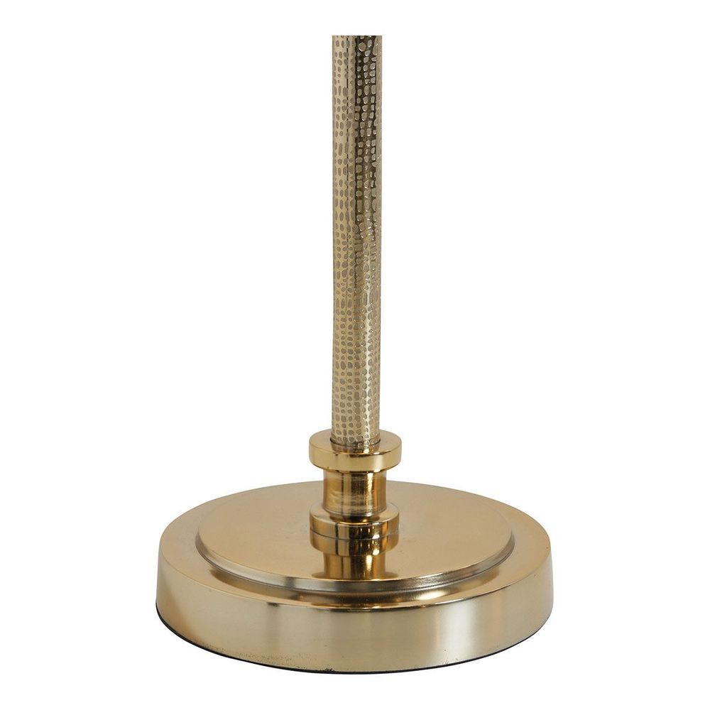 Lampes à poser - Pied de lampe JULIETTE en métal doré - - ø 16 x 57 cm - BLANC D'IVOIRE