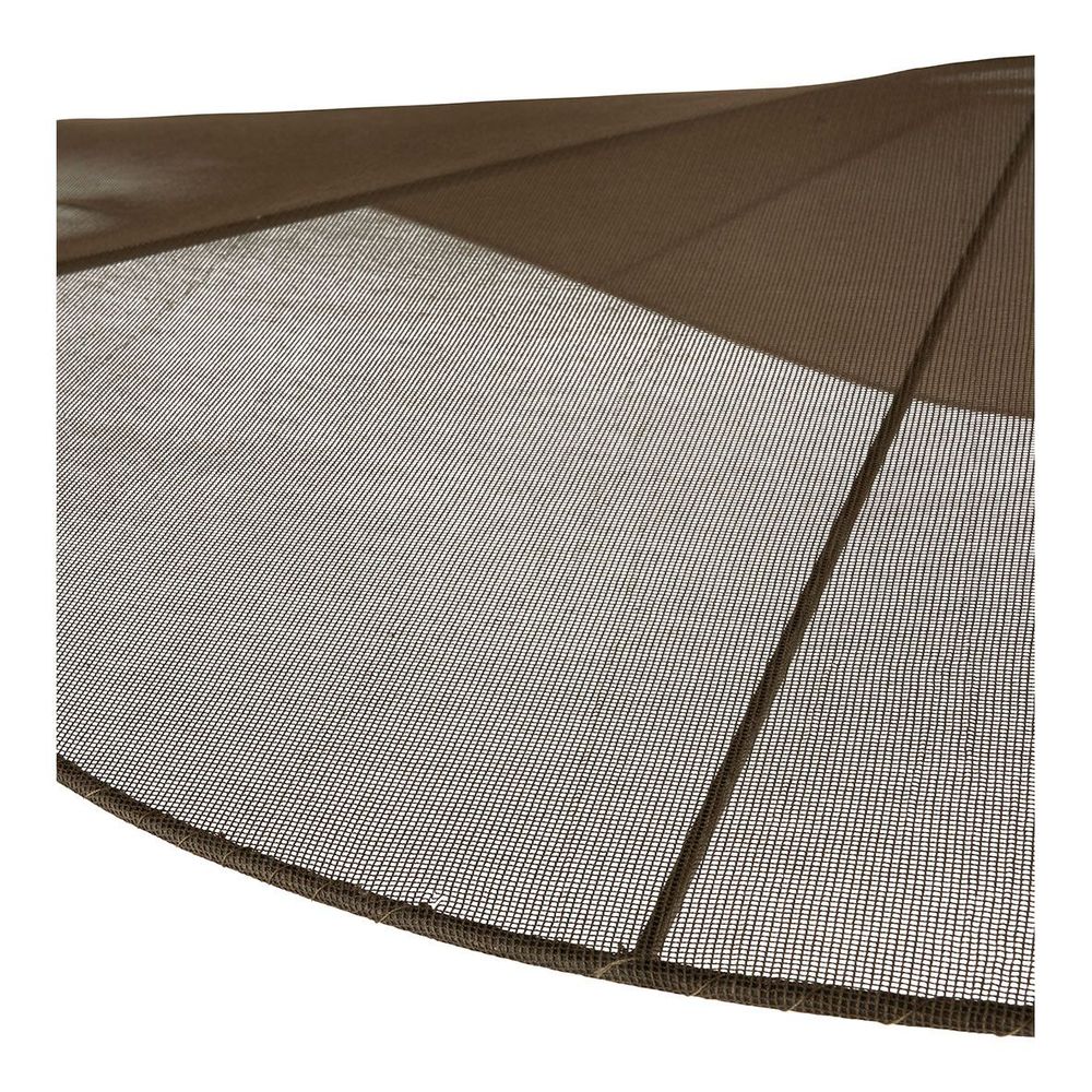 Hanging lights - ALBA pendant light in brown weave - ø 120 cm - BLANC D'IVOIRE