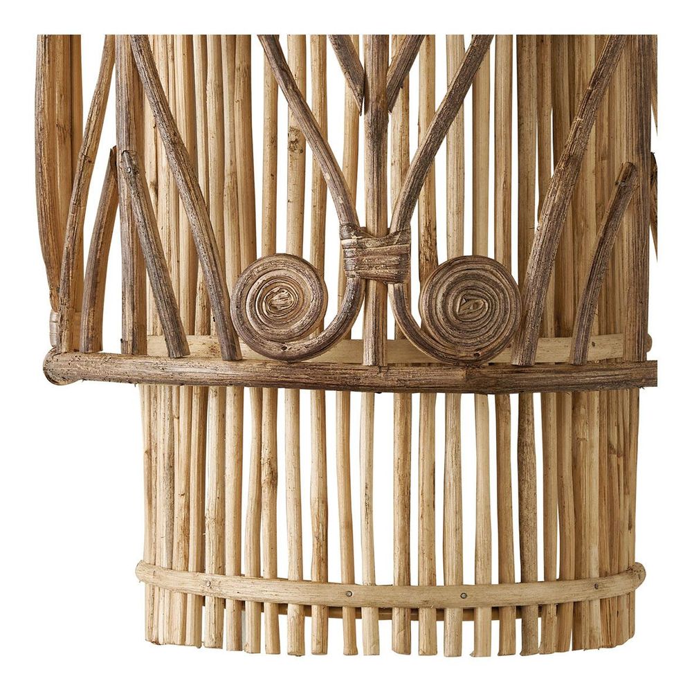 Appliques - Applique non électrifiée en rotin GARANCE - BLANC D'IVOIRE