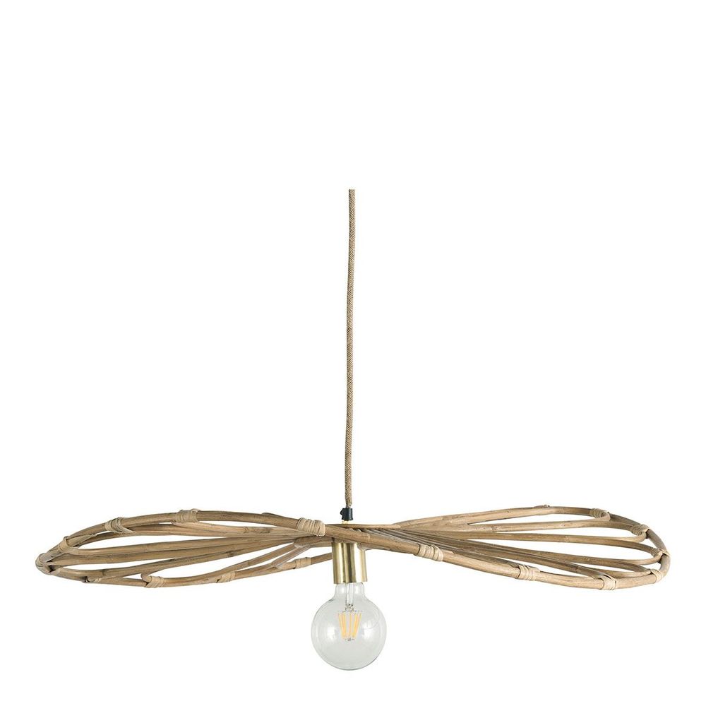 Suspensions - Suspension SALOME en rotin - Grand modèle - ? 100 cm - BLANC D'IVOIRE