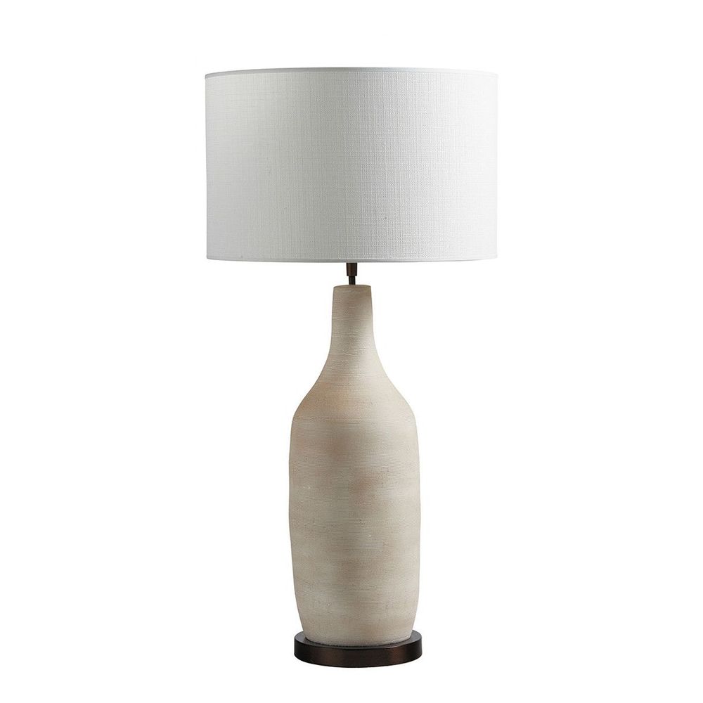Lampes à poser - Pied de lampe haute NOELLE - BLANC D'IVOIRE