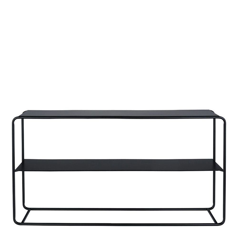 Consoles - Console ERNEST en métal noir - BLANC D'IVOIRE