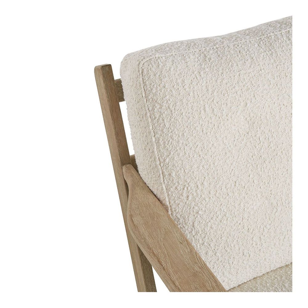 Fauteuils - Fauteuil JULES en bouclette - Crème - BLANC D'IVOIRE