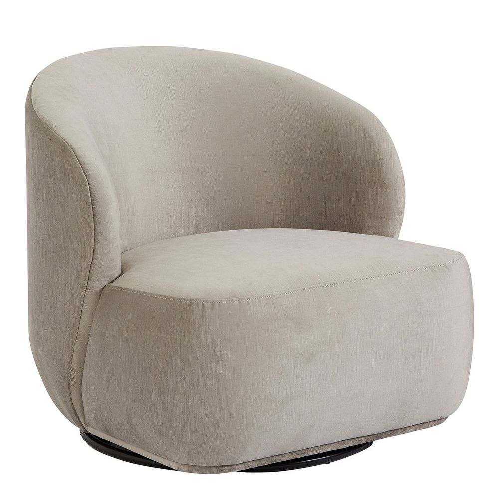 Armchairs - LISETTE swivel chair - BLANC D'IVOIRE