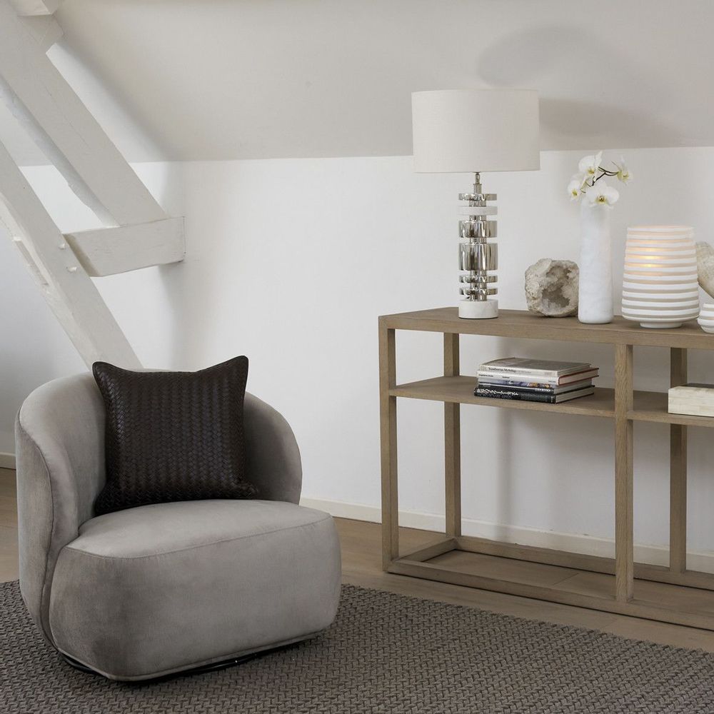 Armchairs - LISETTE swivel chair - BLANC D'IVOIRE