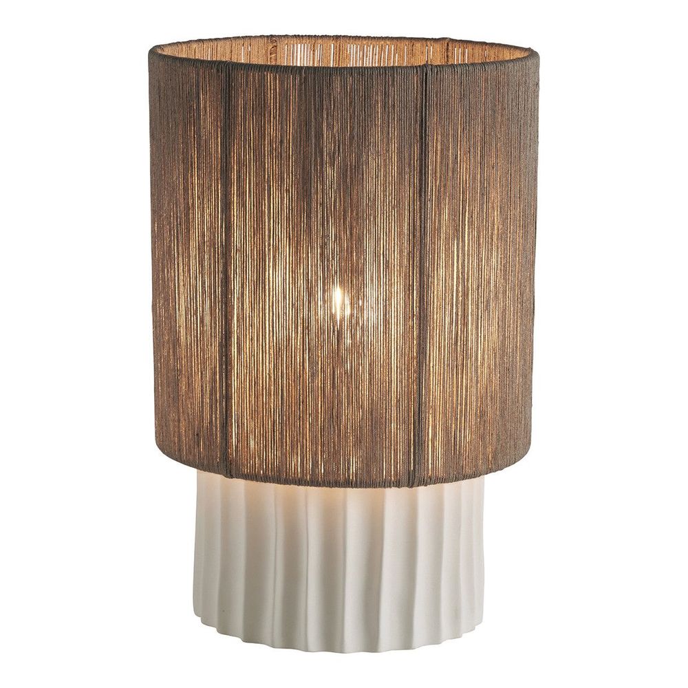 Lampes à poser - Lampe OLYMPE avec abat-jour - BLANC D'IVOIRE