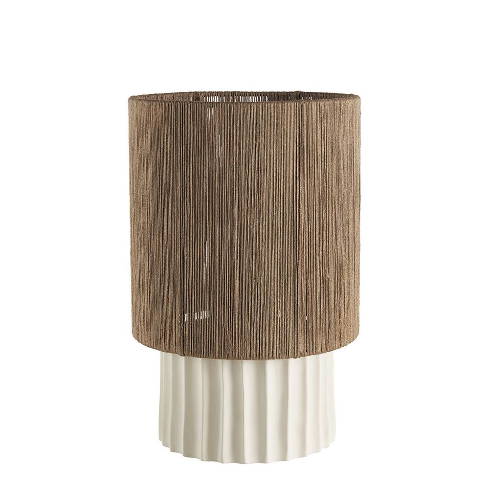Lampes à poser - Lampe OLYMPE avec abat-jour - BLANC D'IVOIRE