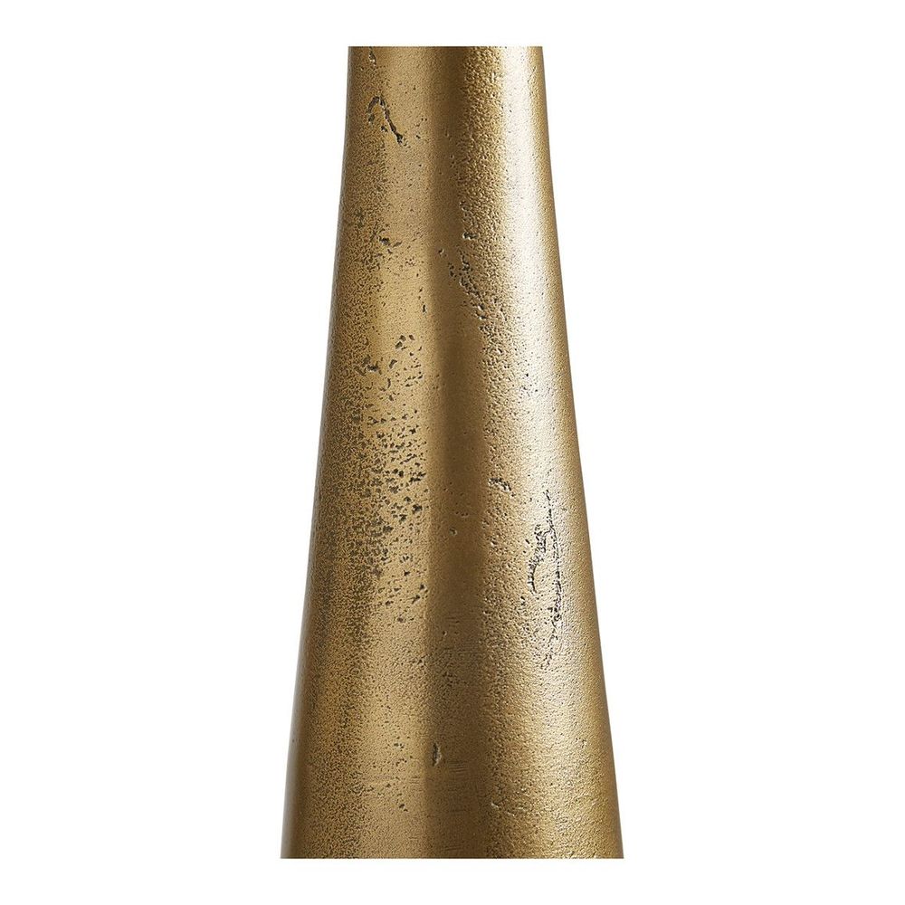 Table lamps - MALIA lamp base antique brass - BLANC D'IVOIRE