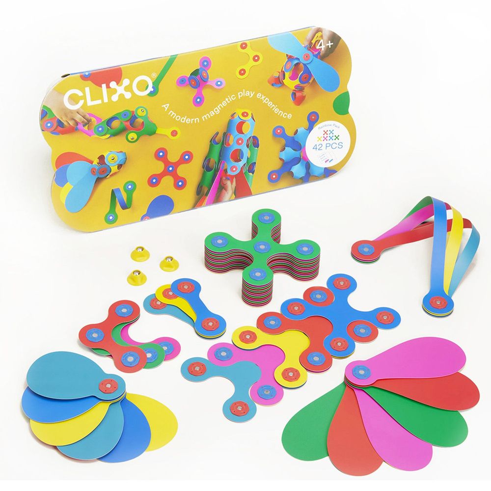 Jeux enfants - CLIXO RAINBOW PACK - JEU DE CONSTRUCTION INNOVANT MAGNETIQUE - GIPSY TOYS