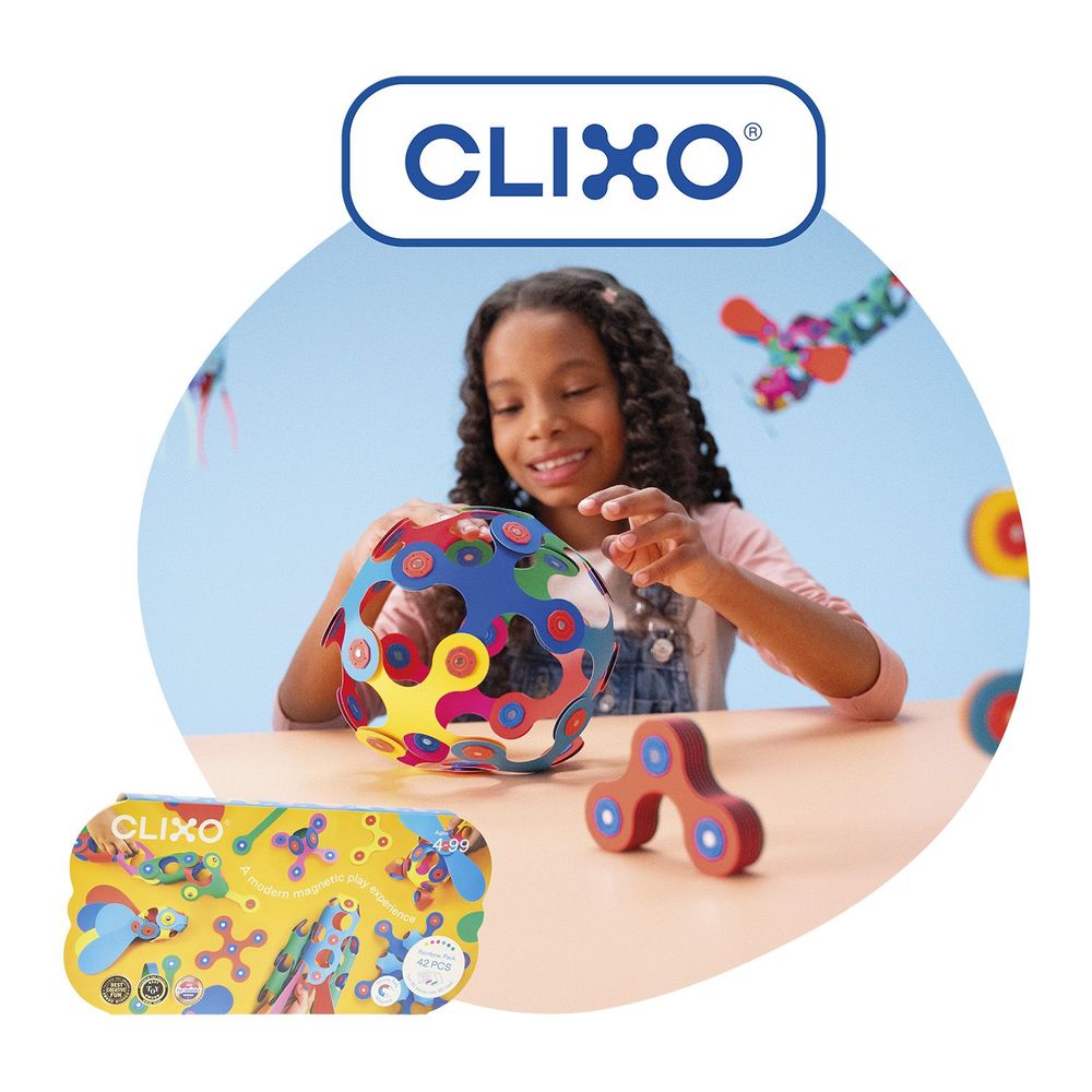 Jeux enfants - CLIXO RAINBOW PACK - JEU DE CONSTRUCTION INNOVANT MAGNETIQUE - GIPSY TOYS