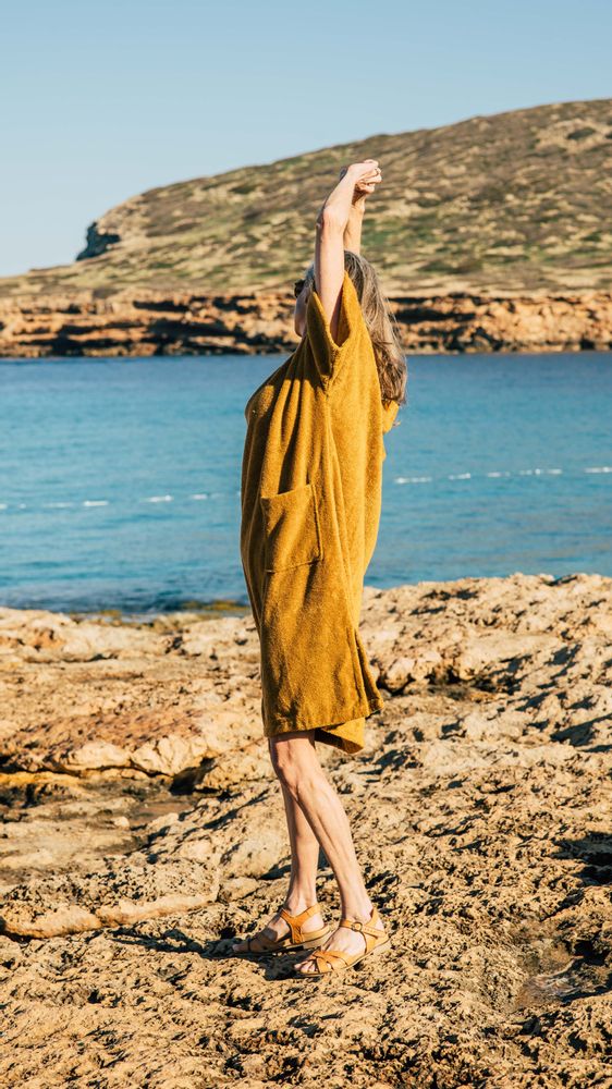 Prêt-à-porter - Poncho de bain Premium BIO - Caramel - ATELIER DUNE