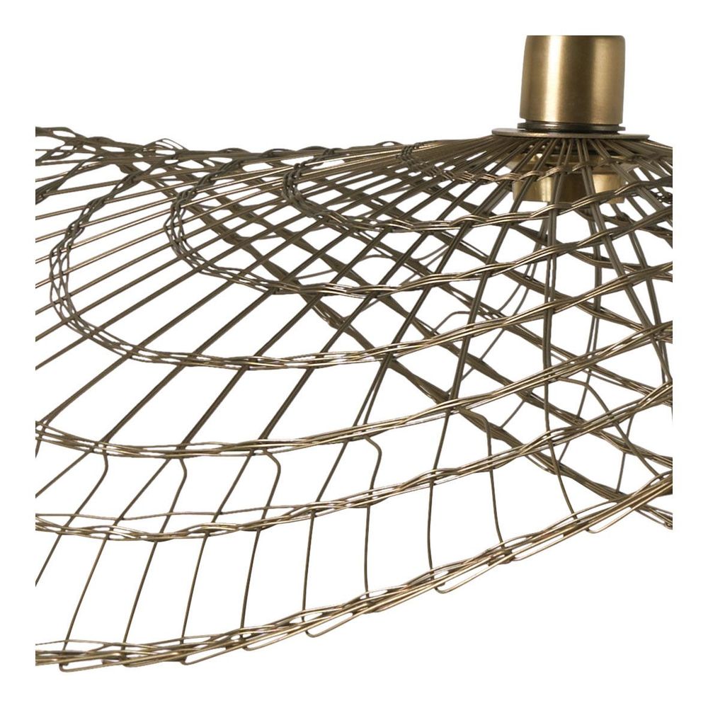 Hanging lights - MAHA pendant light in bronze finish metal - 75 cm - BLANC D'IVOIRE