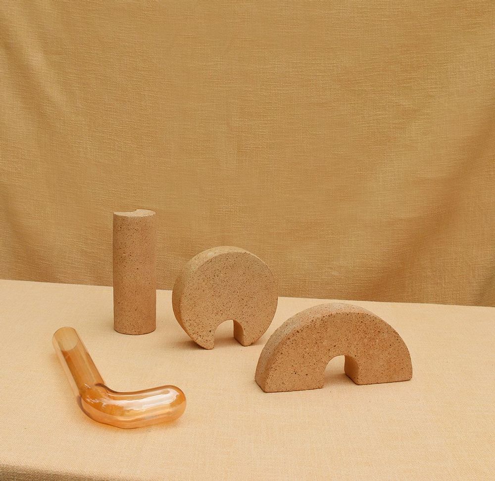 Vases - Orange vase for flowers, Cochlea della Metamorfosi n°1 - COKI