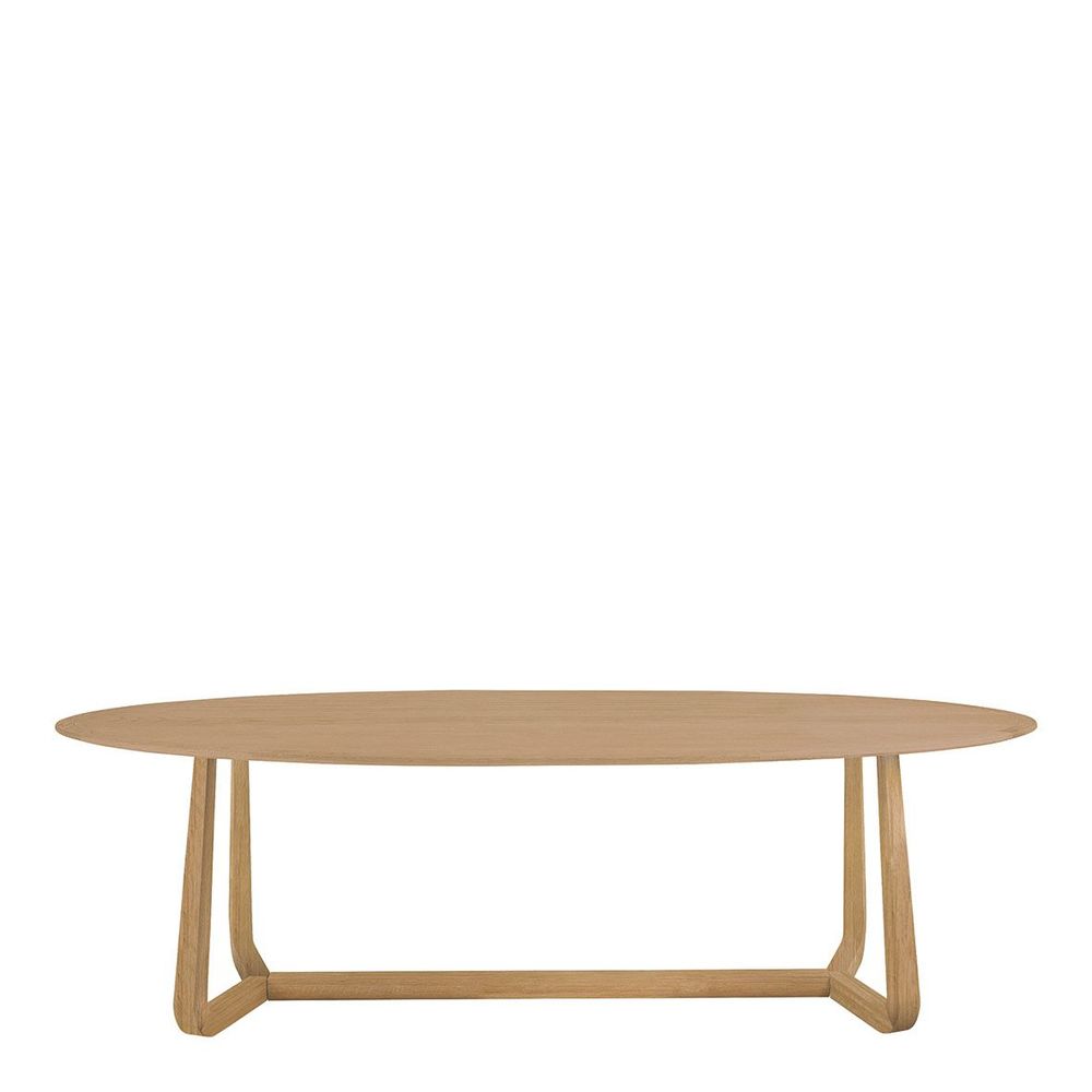 Other tables - MAXINE light oak table - 230 x 76 x 110 cm - BLANC D'IVOIRE
