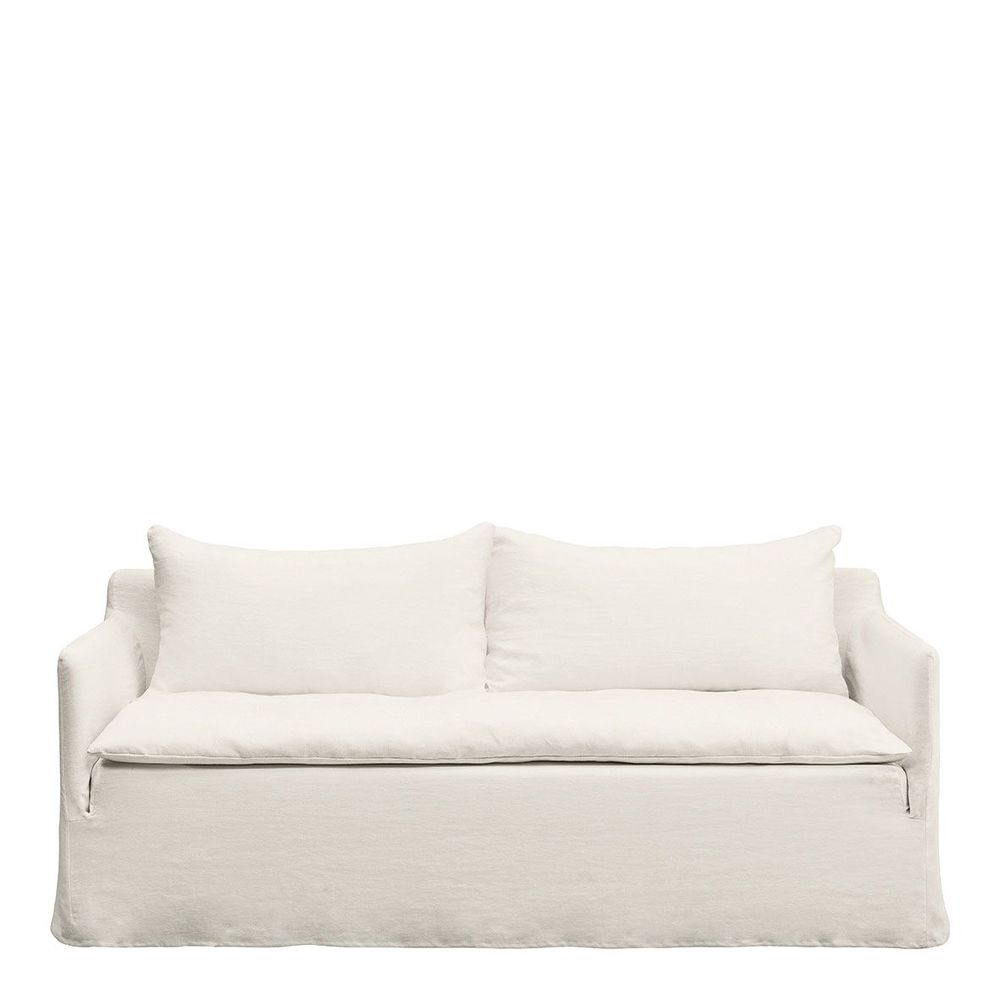 Sofas - GABRIEL linen sofa - White - BLANC D'IVOIRE