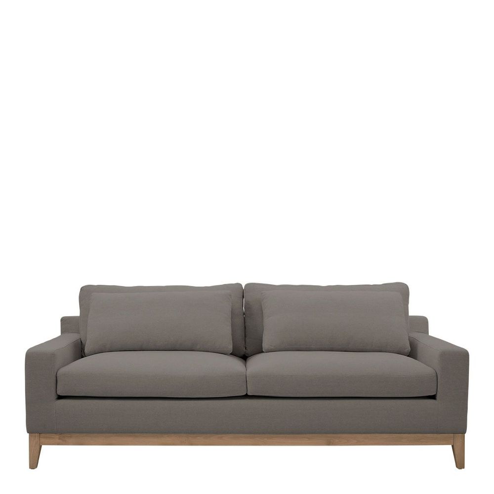 Sofas - LEONORE linen sofa - Taupe - BLANC D'IVOIRE