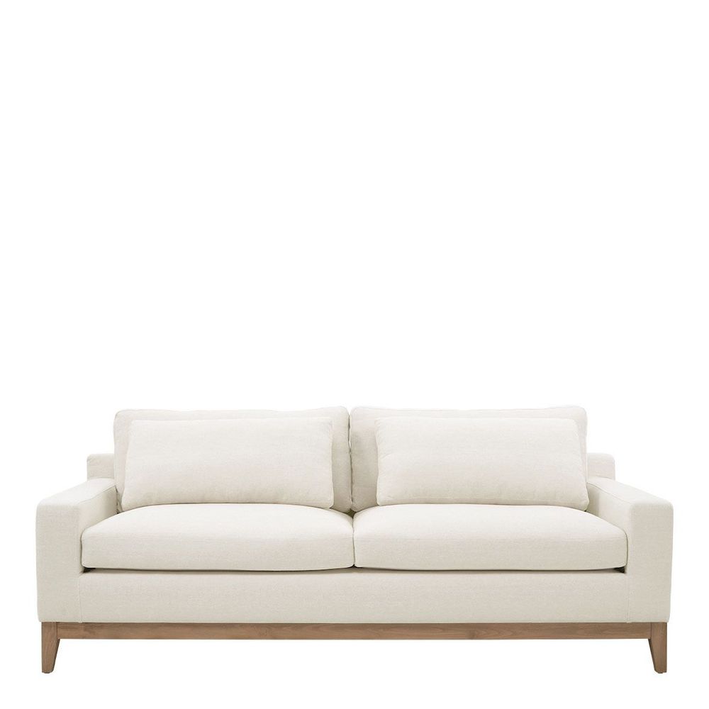 Sofas - LEONORE linen sofa - White - BLANC D'IVOIRE