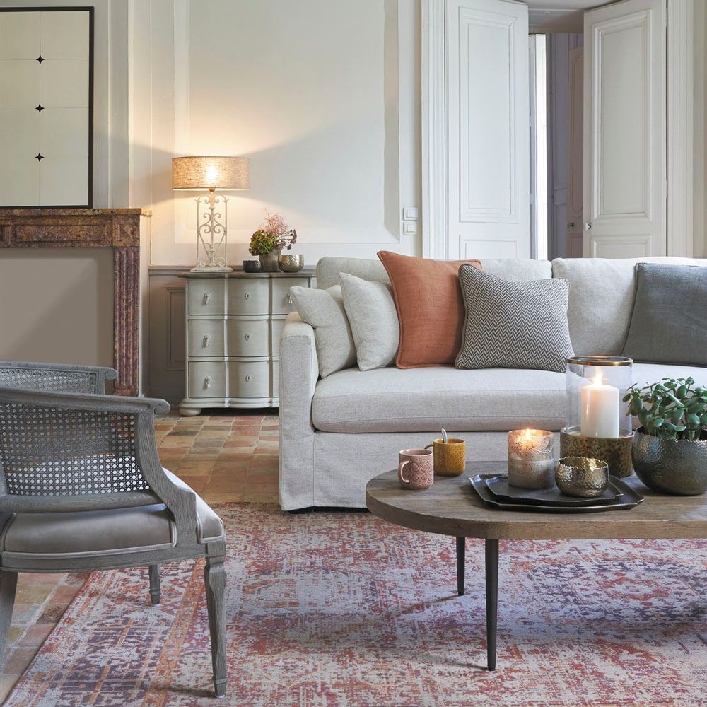 Sofas - ANGIE linen sofa - Beige - BLANC D'IVOIRE