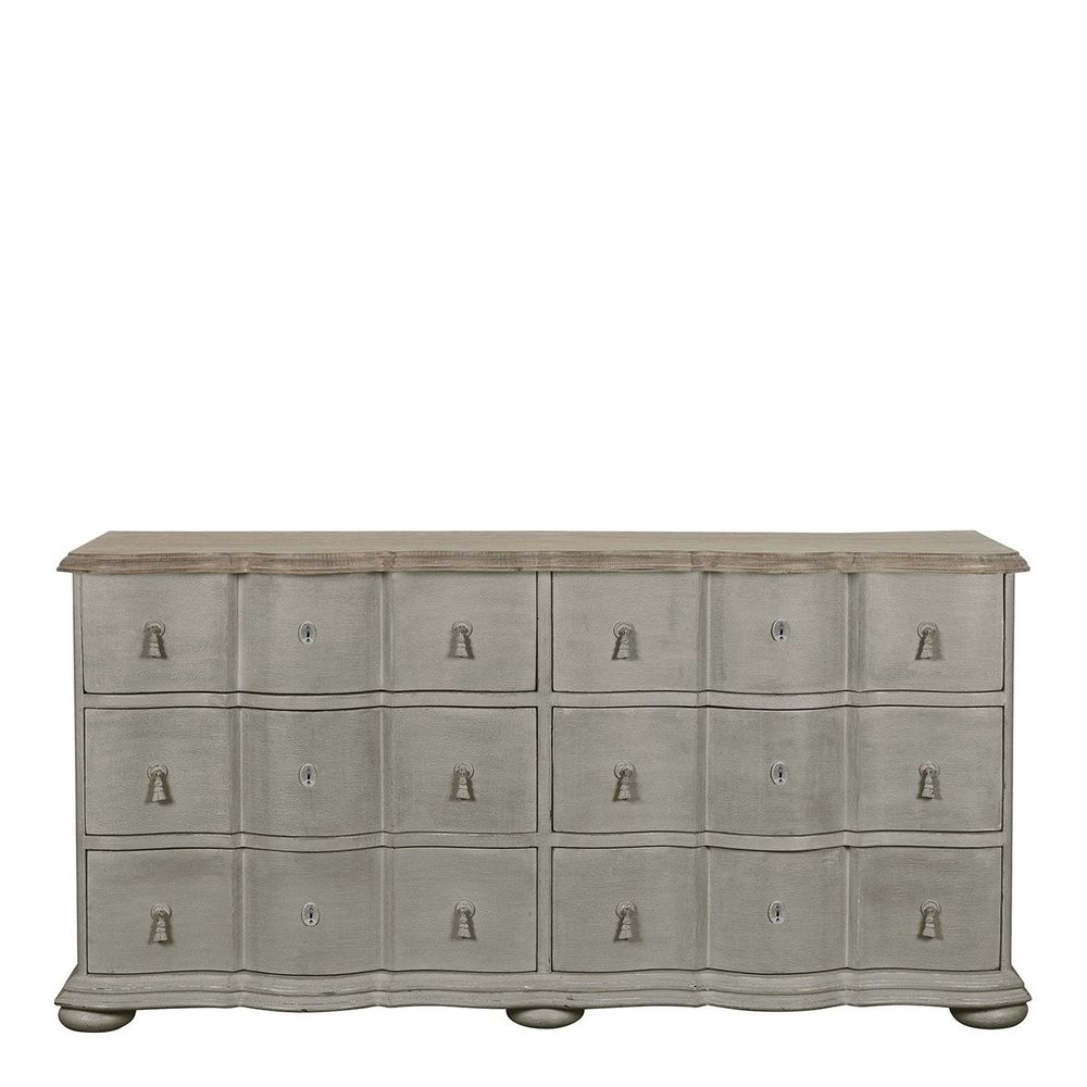 Commodes - Commode CARLOTTA pierre - Grand modèle - BLANC D'IVOIRE