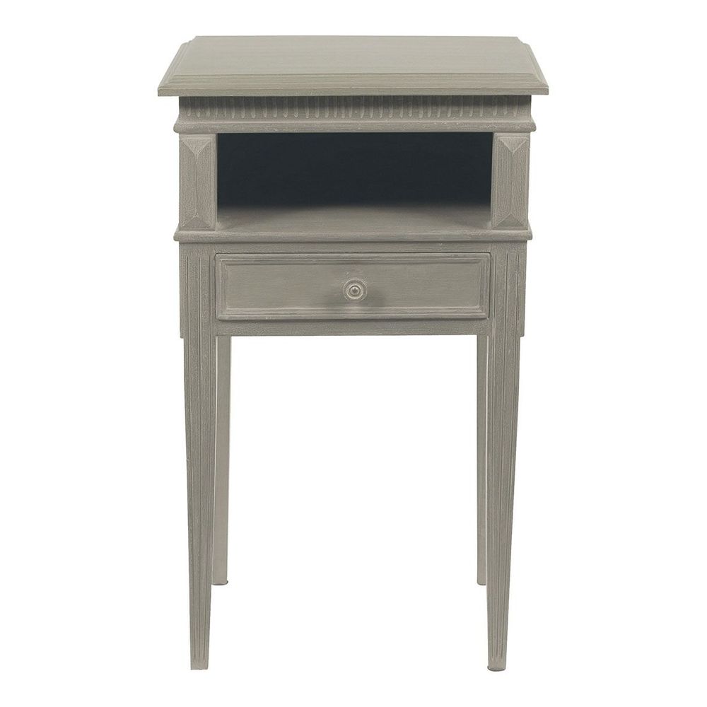 Night tables - ARNAUD stone bedside table - BLANC D'IVOIRE