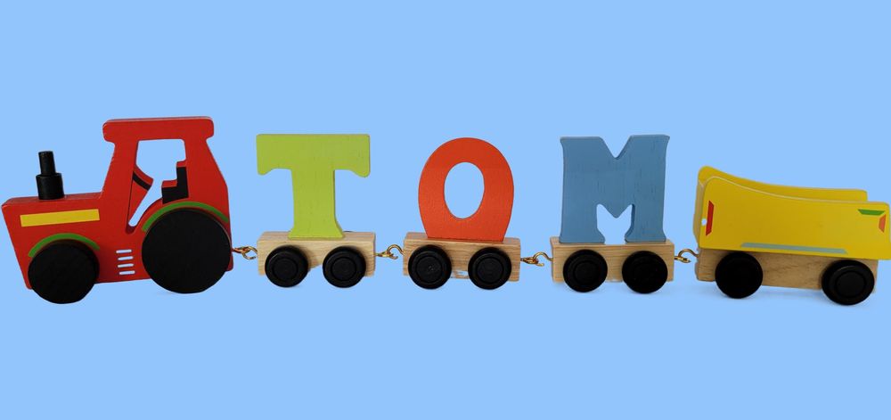 Children's decorative items - Ryantown Colored Name Train Starter Pack - RYAN TOWN TOYS & GIFTS LTD