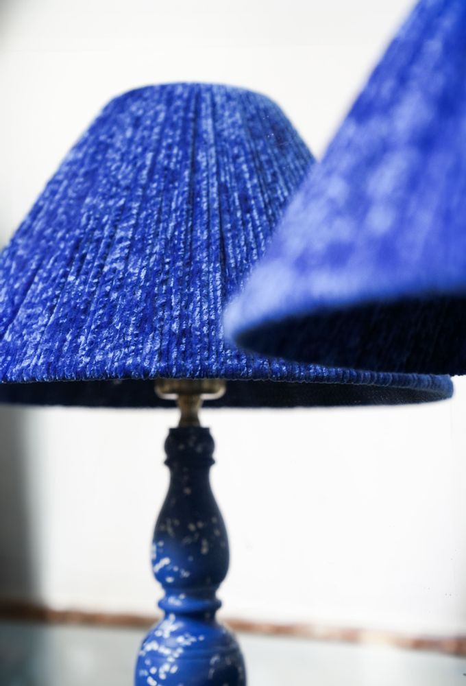 Lampes de table - HUIT Lamp - fabric shade - KOLLAGE BY LOWLIT
