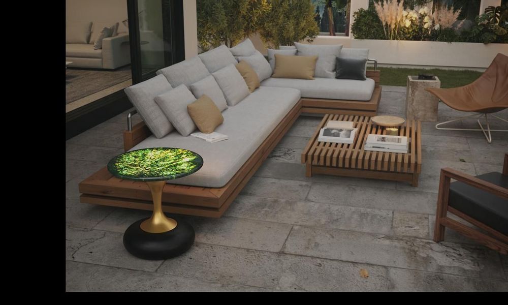 Lawn tables - Side tables and tables - Luxury stone art furniture series - JADEL