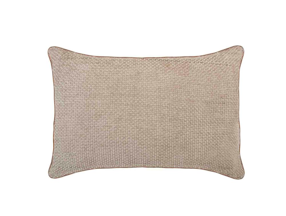 Coussins - Coussin gris en chenille 40 x 60 cm AX74049 - ANDREA HOUSE
