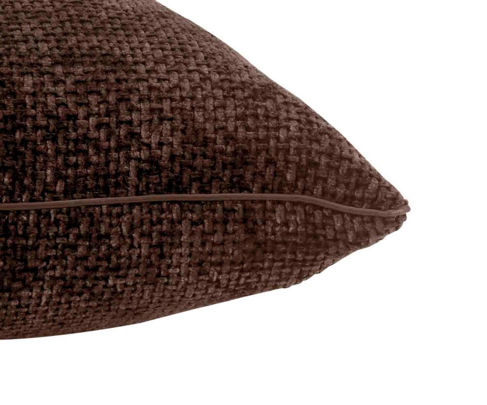 Coussins - Coussin en chenille marron 50 x 50 cm AX74050 - ANDREA HOUSE