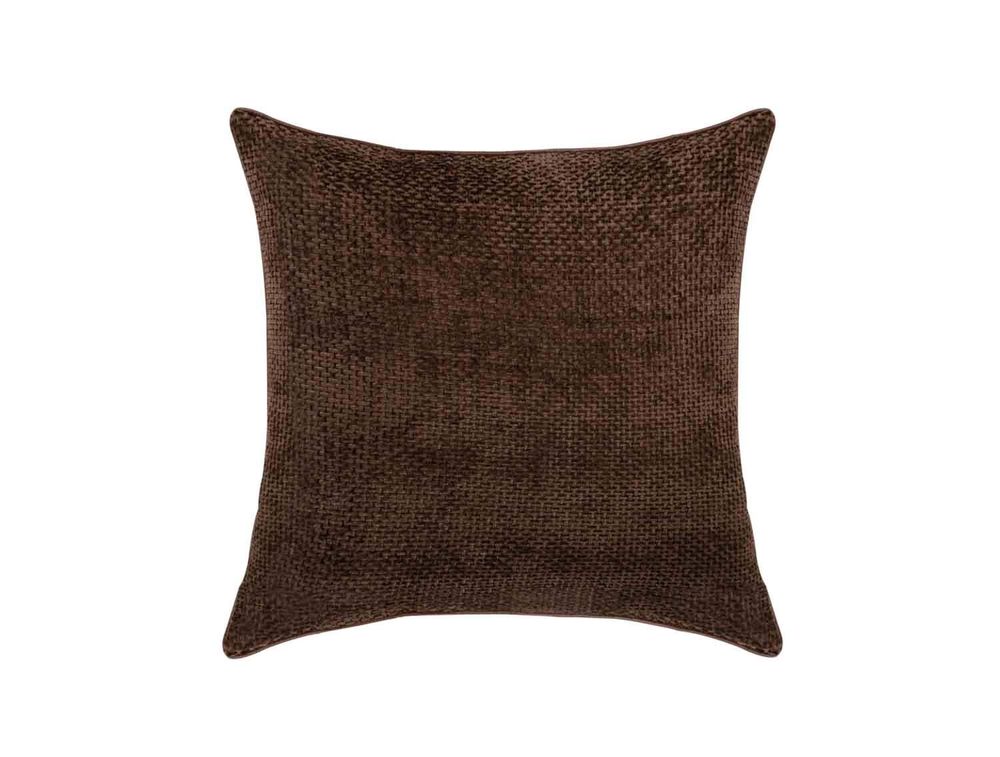 Coussins - Coussin en chenille marron 50 x 50 cm AX74050 - ANDREA HOUSE