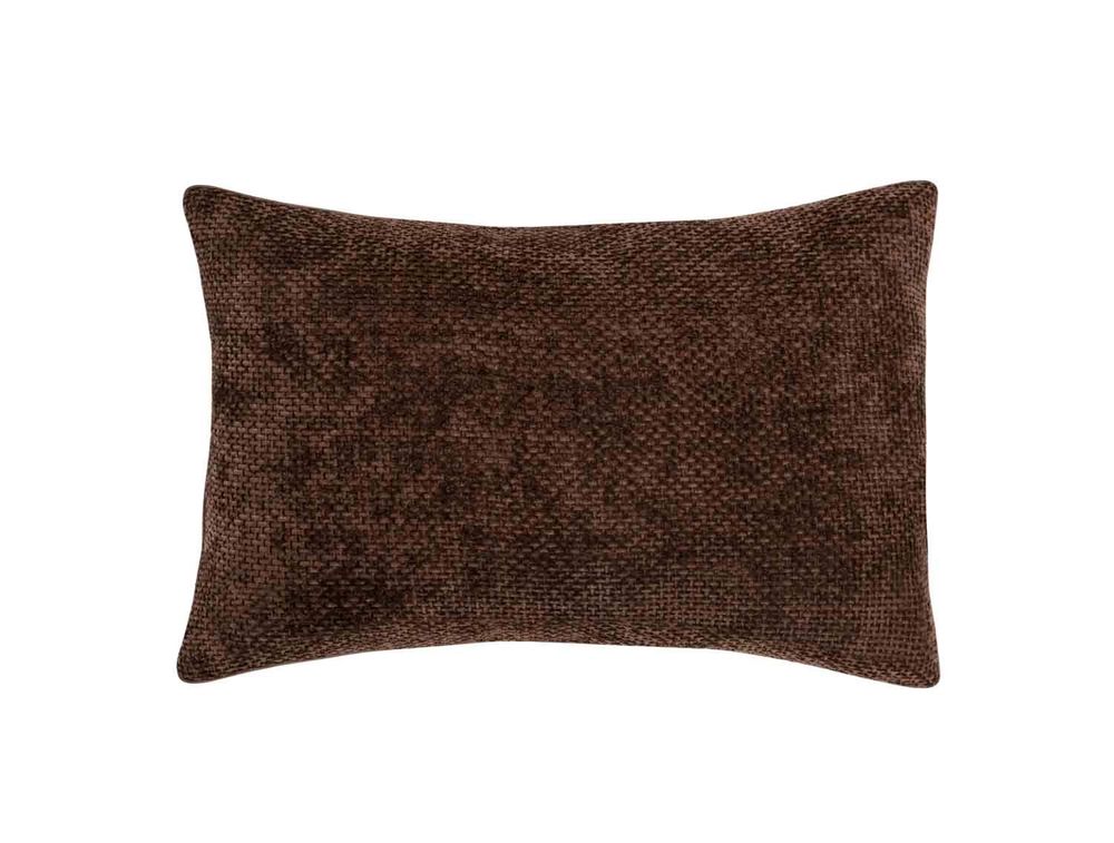 Cushions - AX74051 Brown Chenille Cushion 40X60Cm - ANDREA HOUSE