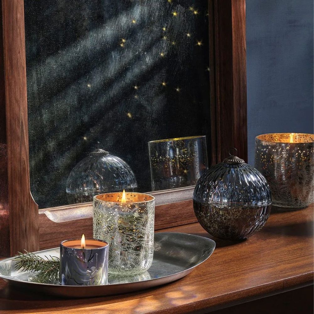 Bougies - North Sky Crackle Glass Candle - ILLUME