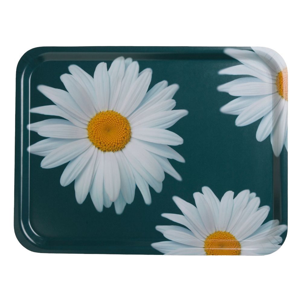 Ustensiles de cuisine - Plateau de service rectangulaire en bois - Marguerite 43x33 cm - MONBOPLATO