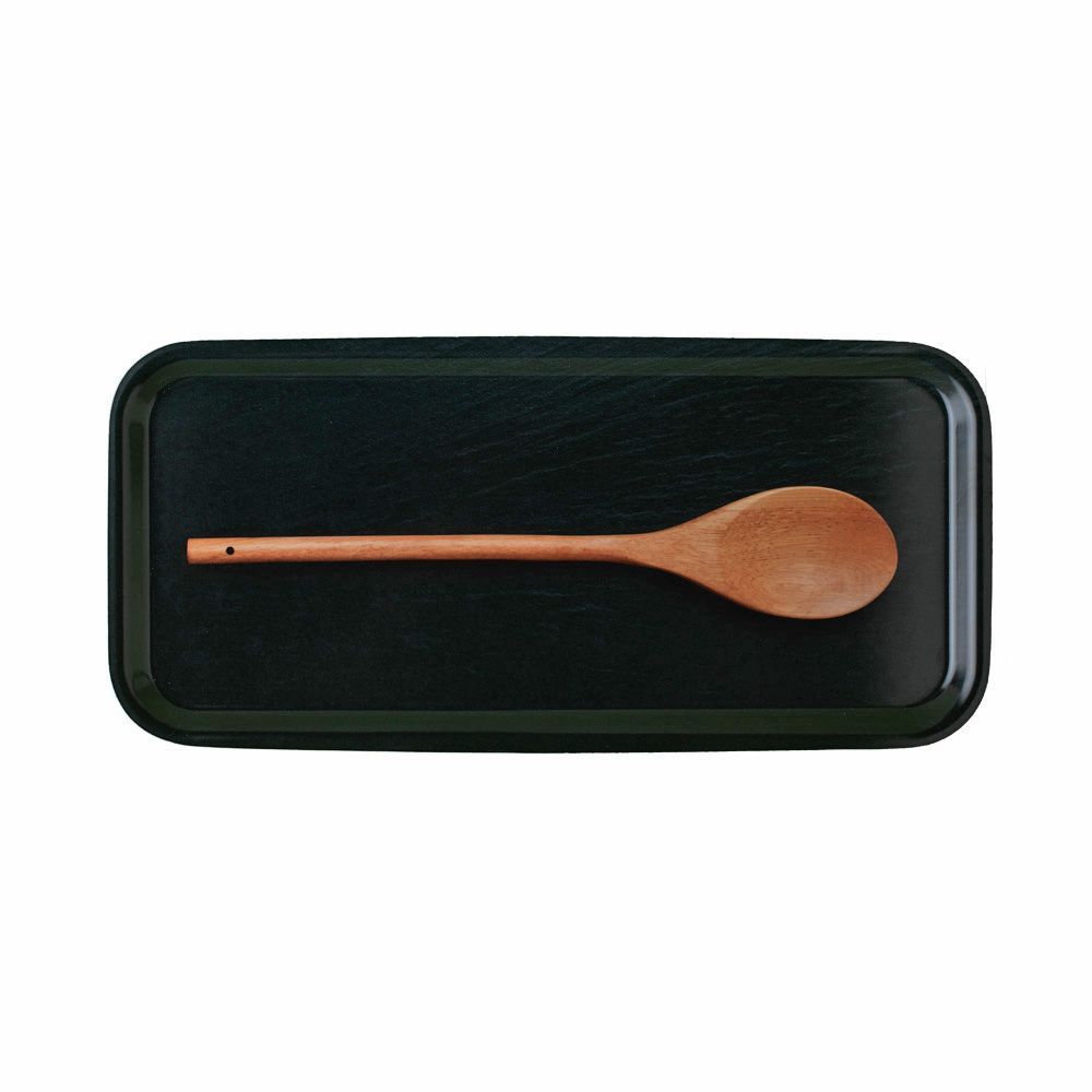 Ustensiles de cuisine - Plateau de service long en bois - Repose-cuillère 15x32 cm - MONBOPLATO
