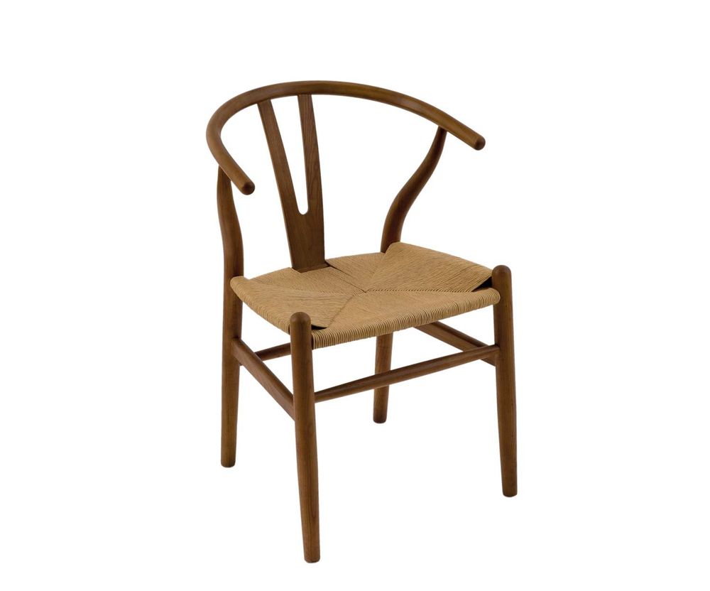 Fauteuils - MU74023 Chaise Salma en orme foncé 49 x 42 x 78 cm - ANDREA HOUSE