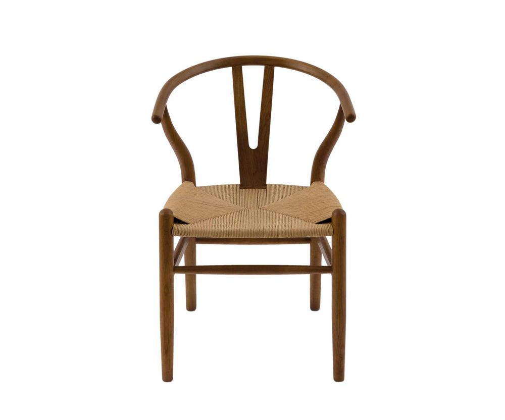 Fauteuils - MU74023 Chaise Salma en orme foncé 49 x 42 x 78 cm - ANDREA HOUSE