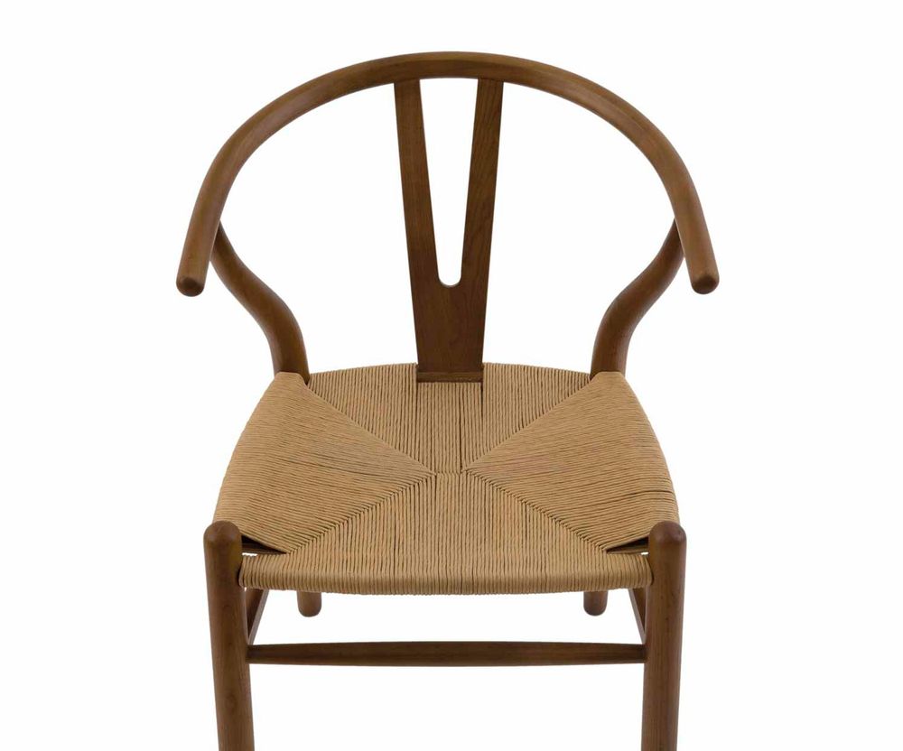 Fauteuils - MU74023 Chaise Salma en orme foncé 49 x 42 x 78 cm - ANDREA HOUSE