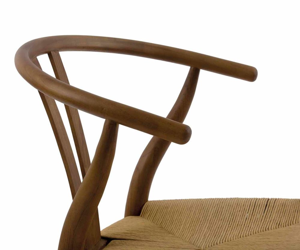 Fauteuils - MU74023 Chaise Salma en orme foncé 49 x 42 x 78 cm - ANDREA HOUSE
