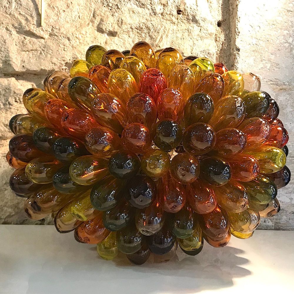 Decorative objects - Glass drop lamp Otono - LA MAISON DAR DAR