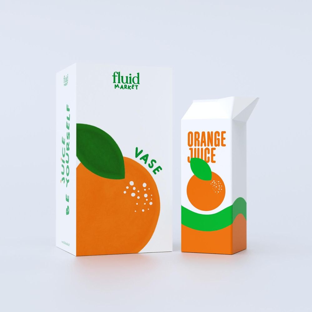 Vases - Vase Orange Juice - FLUID MARKET