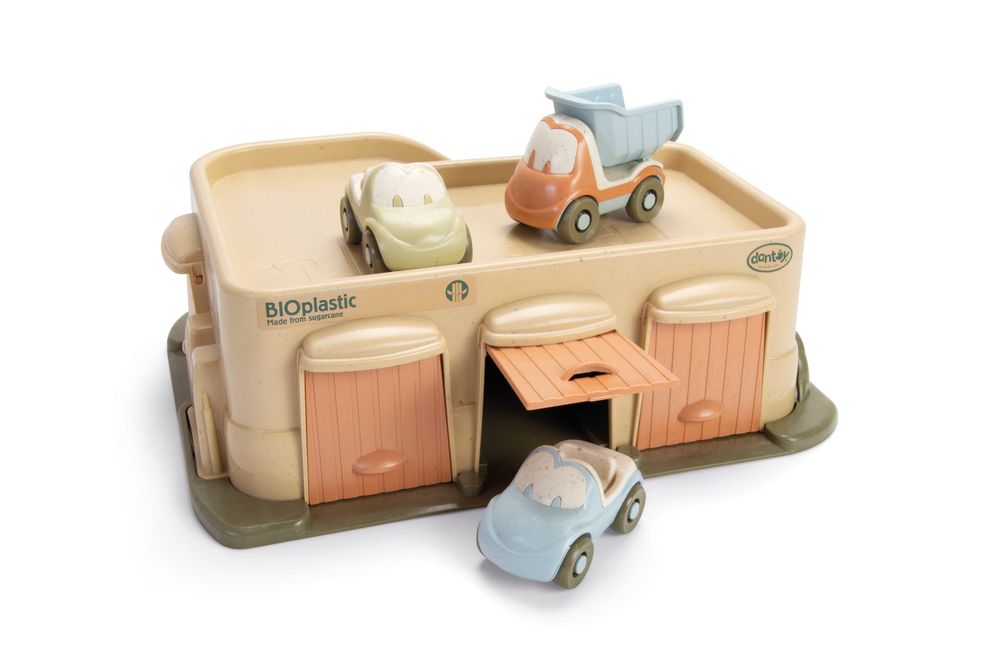 Jouets enfants - DT - Bio - Garage avec 3 voitures - DANTOY