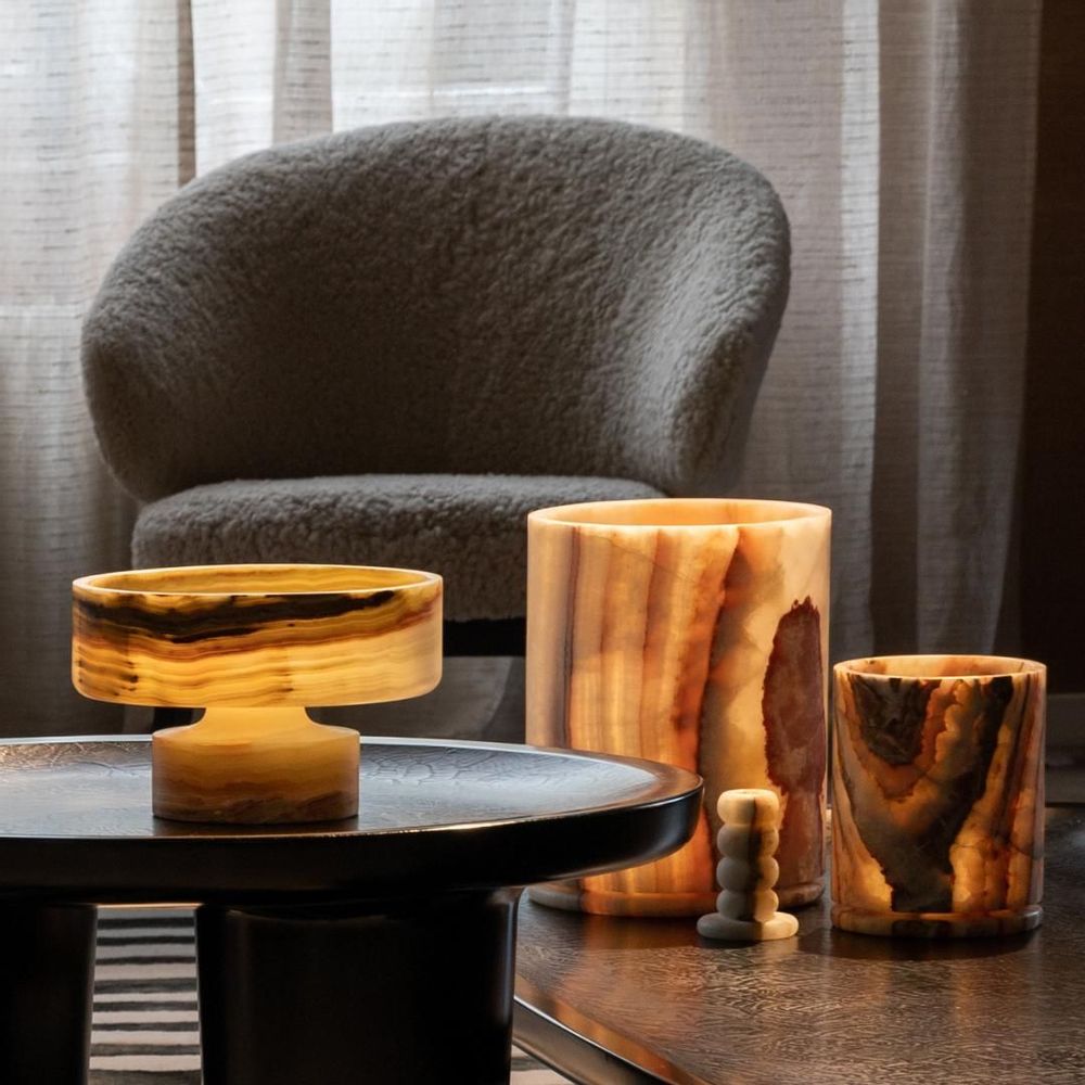 Decorative objects - t-light holders onyx - ZACONI