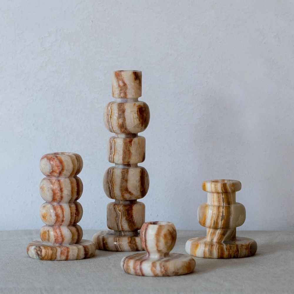 Decorative objects - t-light holders onyx - ZACONI