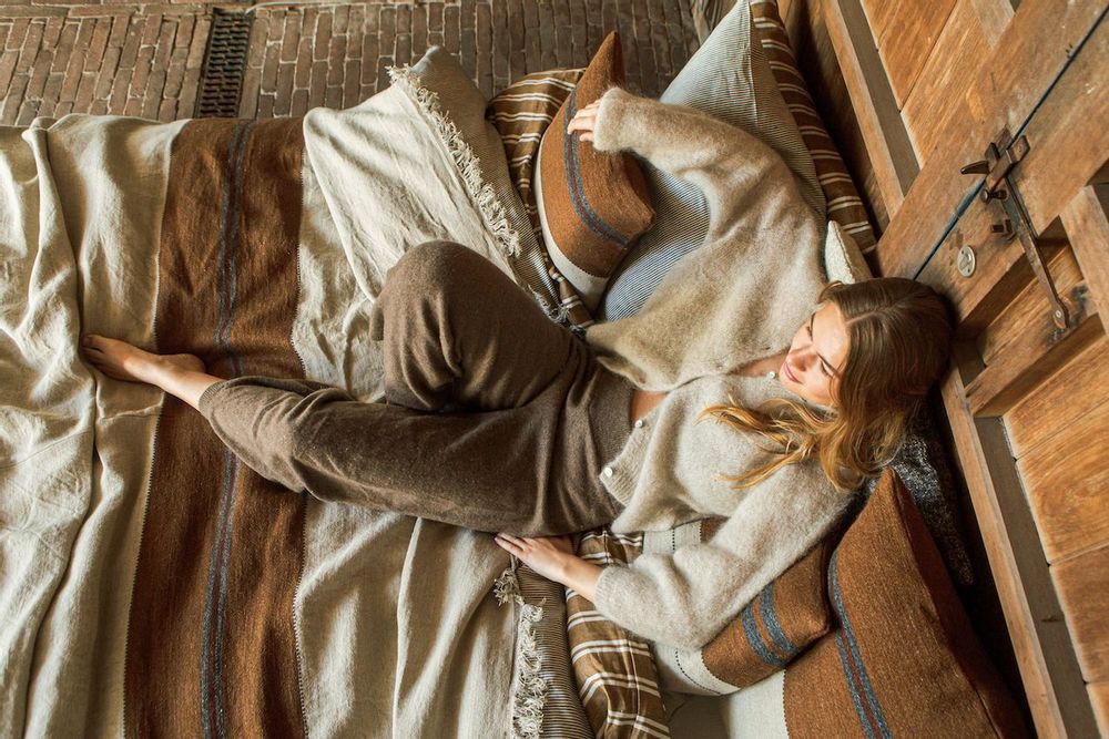 Plaids - The Highland Stripe plaid, couverture et coussins - LIBECO HOME