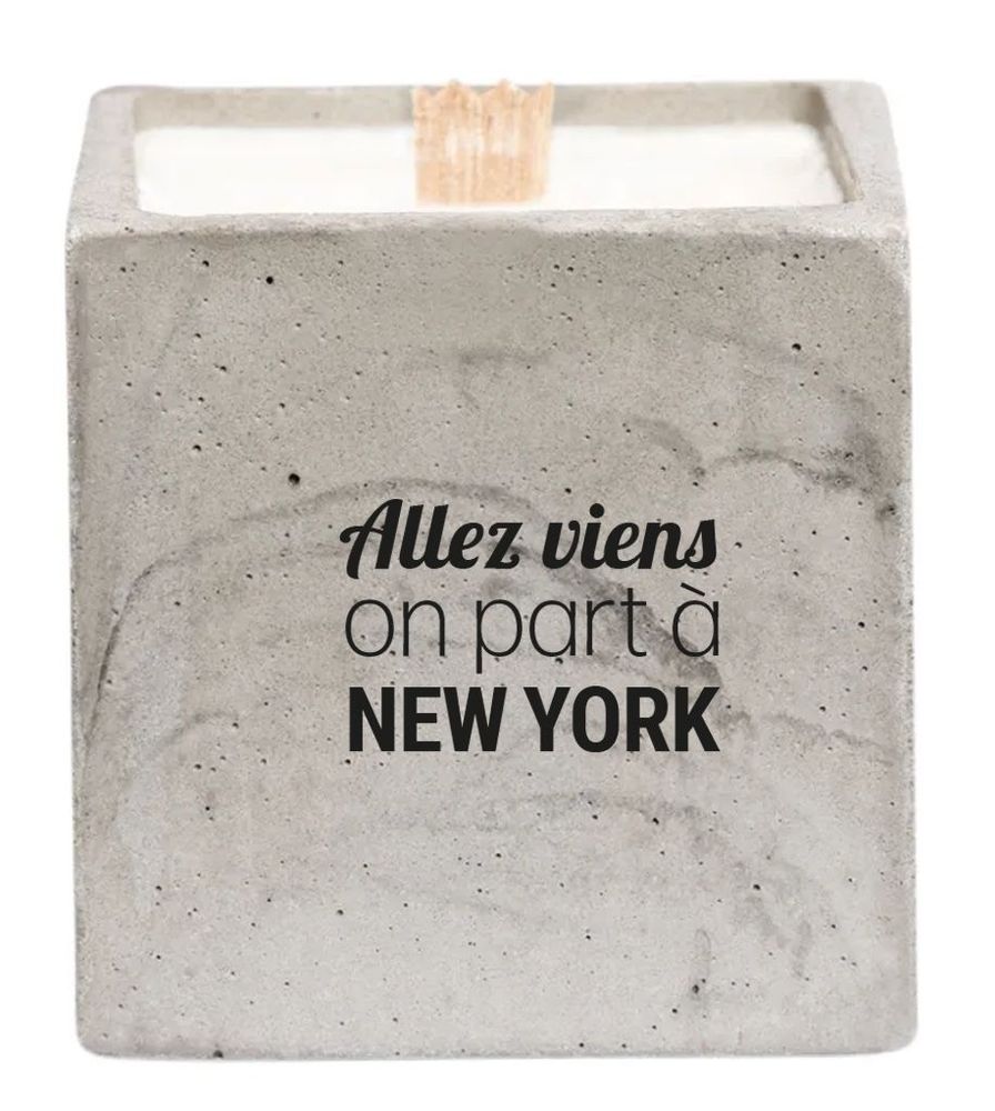 Decorative objects - Concrete candle with message\" Come on let's go to the Bahamas\ " - JUNNY